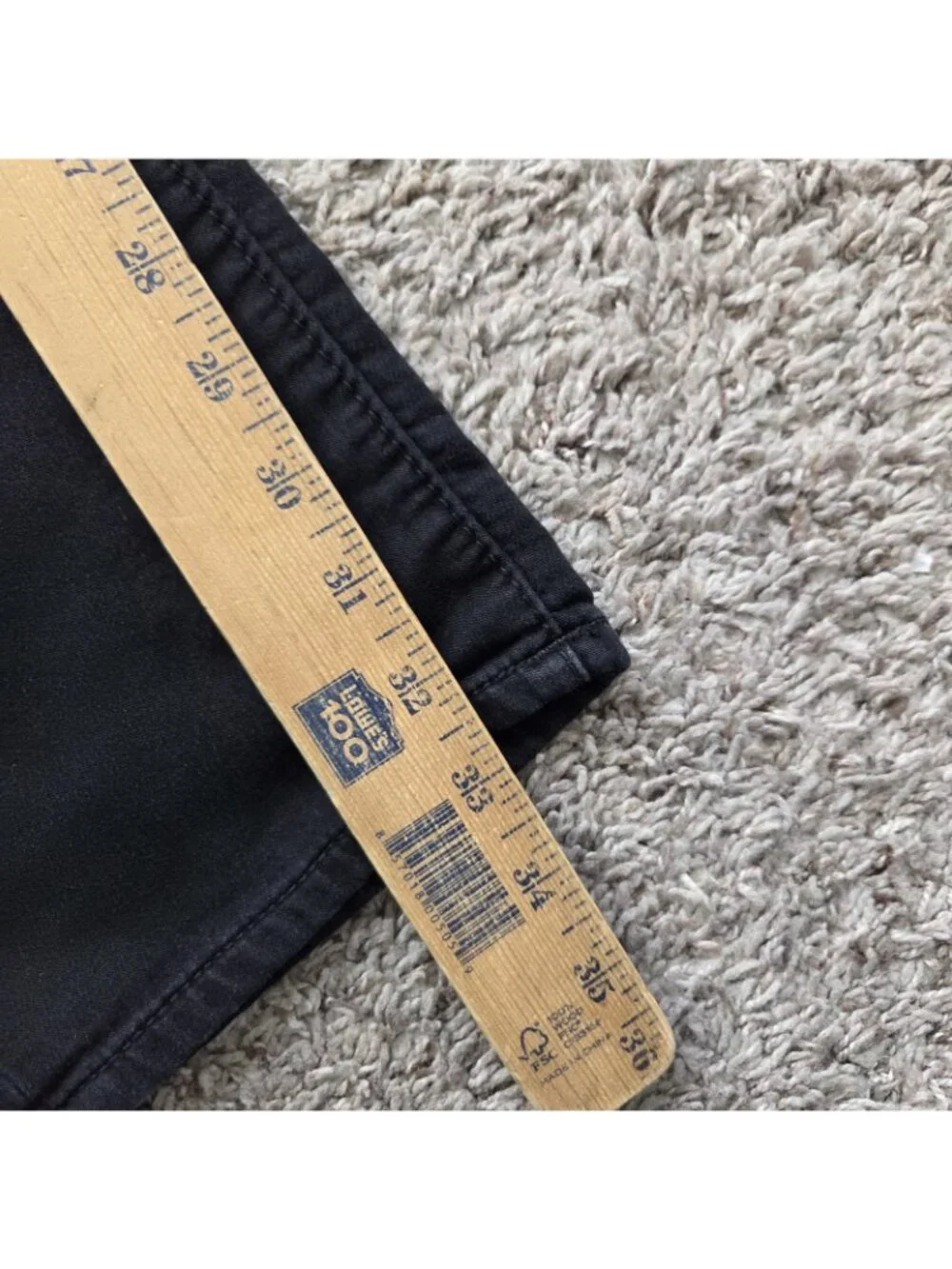 True Religion Jeans Mens 28x33 Geno Relaxed Slim Black Dark Wash Stretchy Denim